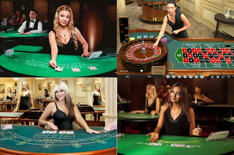 Tampilan permainan meja live pada perangkat mobile